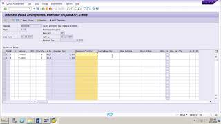 How to create a Quota arrangement in SAP MM [upl. by Madonia]