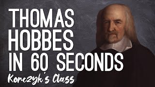 Thomas Hobbes  State of Nature and Social Contract Theory explained in 60 Seconds [upl. by Hephzipa]