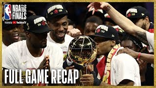 RAPTORS vs WARRIORS  Toronto Wins First NBA Championship  NBA Finals Game 6 [upl. by Melmon]