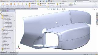 SolidWorks Surfacing to Create FSAE Body Work  Part 2 [upl. by Immot]