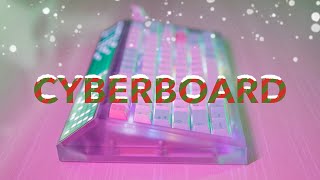 CYBERBOARD🎄Xmas Special Build amp Typing Sounds  Ethereal Panda Switches GMK Noel Keycap Set [upl. by Naitsirc615]