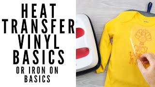 Heat Transfer Vinyl or Iron On Basics [upl. by Wanyen]