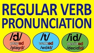 REGULAR VERBS PRONUNCIATION 23 06 2013 [upl. by Any]