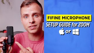 Fifine Microphone Setup Guide for ZOOM on PC or MAC  K669B Tutorial and Review [upl. by Adnahcir137]