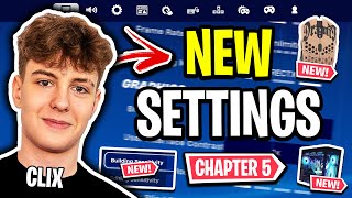 Clix Reveals NEW Settings Fortnite Chapter 5 UPDATED 2024 [upl. by Aenit]