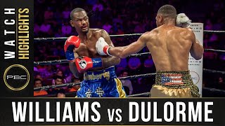 Williams vs Dulorme HIGHLIGHTS September 21 2019 — PBC on FS1 [upl. by Ardnaxela417]