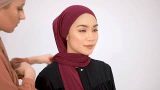 60 Second Hijab Tutorial  3 ways to style our Luxe Jersey Hijab  INAYAH [upl. by Cathyleen]