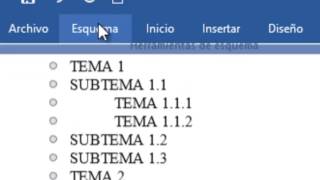 WORD 2016  CLASE 9  ESQUEMAS Y DOCUMENTO MAESTRO [upl. by Nylyoj648]