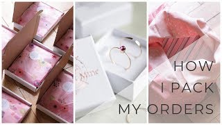 How I pack my Etsy orders Jewelry packaging ideas [upl. by Aiduan]