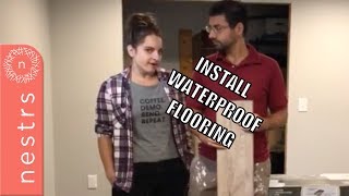 How To Install NuCore Waterproof Flooring  Nestrs [upl. by Athenian]