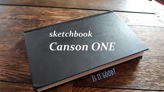 Sketchbook Analysis Canson ONE [upl. by Kahcztiy964]