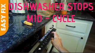 ✨ DISHWASHER STOPS MIDCYCLE EASY FIX ✨ [upl. by Harbed484]