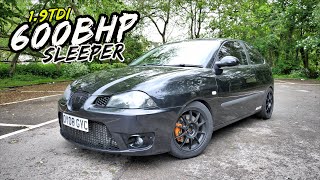 THIS NOS POWERED 600BHP 19TDI SEAT IBIZA IS MADNESSENDS BADLY [upl. by Scherman360]