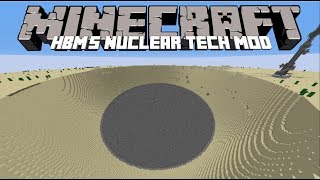 Minecraft HBMs Nuclear Tech ModUSE NUCLEAR ARMS TO CREATE DESTRUCTION Minecraft part 3 [upl. by Helenka]