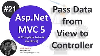 21 Pass data from view to controller  mvc tutorial for beginners in net c [upl. by Eiram842]