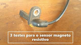 3 maneiras de testar o sensor magneto resistivo do freio ABS  dicas para osciloscópio [upl. by Verras]