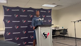 Texans coach DeMeco Ryans about receiver Stefon Diggs [upl. by Tekla316]