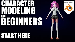 Blender Tutorial — Character Modeling Part 01 Start Here [upl. by Air]