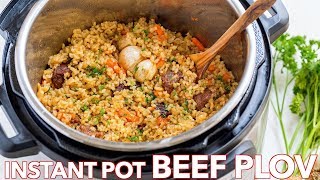 How To Make Instant Pot Rice Recipe Beef Plov Recipe [upl. by Eelytsirk270]