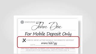 Mobile Check Deposit  Endorsement Changes [upl. by Nelg]