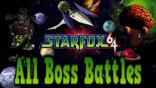 Star Fox 64 All Bosses [upl. by Aretse186]