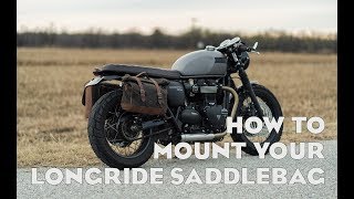 Longride Vintage Saddlebags  How to use the Saddleback system [upl. by Bekaj]