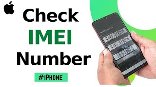 How Check iPhones IMEI Number [upl. by Elleraj99]