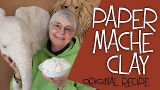 Paper Mache Clay Recipe  The Easy Original Recipe [upl. by Akirej773]