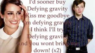 Defying Gravity Glee Lyrics [upl. by Demaggio898]