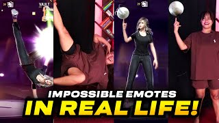 IMPOSSIBLE Free Fire Emotes in Real Life  Free Fire  Sooneeta [upl. by Anreval]