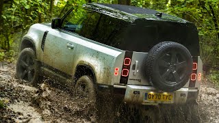 2021 Land Rover Defender 90 – Awesome Offroad Driving [upl. by Hazen703]