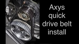 Ayxs quick drive belt install [upl. by Rolandson578]