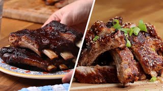 How To Make 5 Deliciously Marinated Rib Recipes • Tasty [upl. by Airotel603]