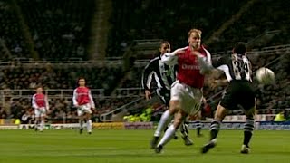 Dennis Bergkamp pirouette goal vs Newcastle  200102 HQ [upl. by Jo-Ann]