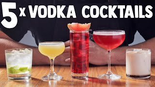 5 x Easy Vodka Cocktails part 1 [upl. by Ihskaneem]