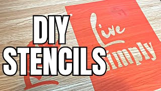 Easy DIY  Create Your Own Custom Stencils for Crafting [upl. by Horner]