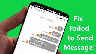 How to Fix Failed to Send Message in your Phone [upl. by Ellennoj149]