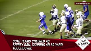 Sepp Shirley a football player with cerebral palsy scores 80yard touchdown  SportsCenter  ESPN [upl. by Babbette]