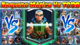 Arquero Magico Vs Todas las cartas de Clash Royale [upl. by Rebah]