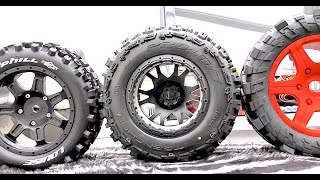 TRAXXAS X MAXX TIRES UPGRADE  A LOOK  5 DIFFERENT SETS [upl. by Ttelrahc]