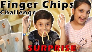 FINGER CHIPS CHALLENGE  Fun Kids Bloopers  Aayu and Pihu Show [upl. by Winifield]