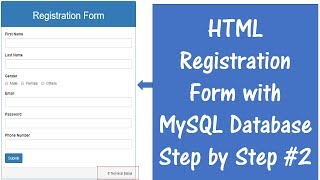 How to Connect HTML Form with MySQL Database using PHP [upl. by Machute967]