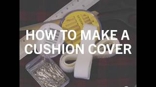 How to Make a DIY Cushion Cover [upl. by Reffinnej]