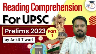 Reading Comprehension CSAT  Part 1  UPSC Prelims 2023  CSAT Simplified  UPSC IAS [upl. by Meldon]