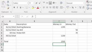 Excel Create an Income and Expenditure Spreadsheet [upl. by Ho]