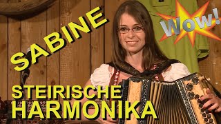 Steirische Zieharmonika  Sabine Saminger auf der Steirischen Ziehharmonika [upl. by Ibbor187]