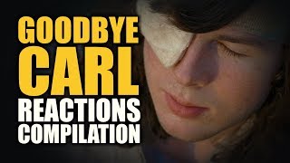 The Walking Dead GOODBYE CARL Reactions Compilation [upl. by Cooperstein801]