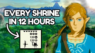 How quickly can you complete EVERY Shrine in Breath of the Wild 12 [upl. by Alhak]