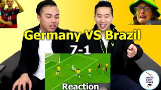 Brazil vs Germany 17  Asian Australian Reaction [upl. by Faustina620]