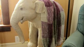 Paper Mache Baby Elephant Sculpture  How to Make It [upl. by Spaulding]